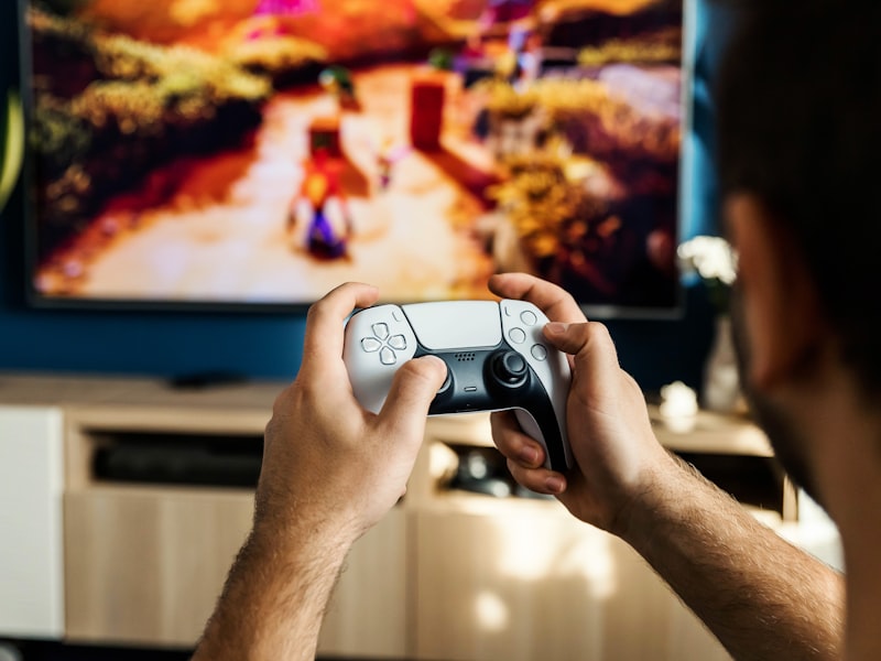Chill lounge with retro consoles and cold brew